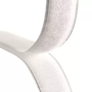 Kardborreband Självhäftande Marin 50mm – Vit (Hård del)