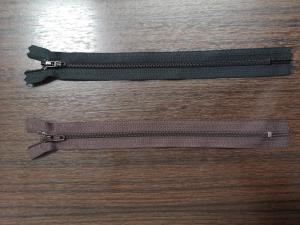 Blixtlås Spiral 4mm Fast Svart & Mörkbrun