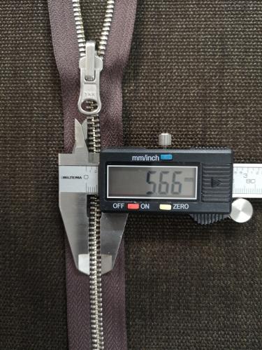 YKK Blixtlås Metall Metervara 6mm – Silver/Brun (Original)