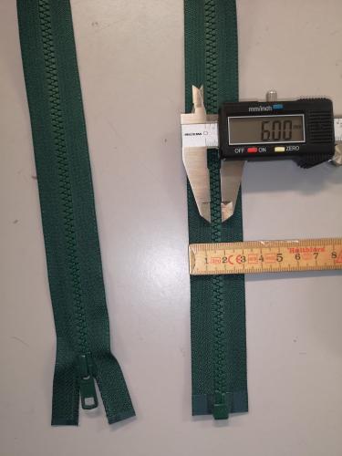 YKK blixtlås 6mm delbar mörkgrön F-kod 153