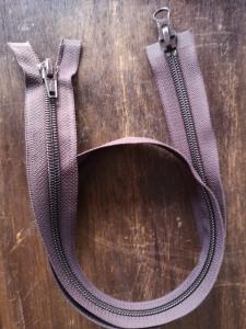 Blixtlås 8mm Spiral 2vägs Mörkbrun, FK: 570