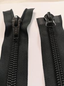 Blixtlås delbar spiral tvåvägs 70cm 10mm svart