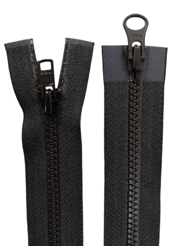 YKK Blixtlås 4mm – Delbart 2-vägs (Svart)