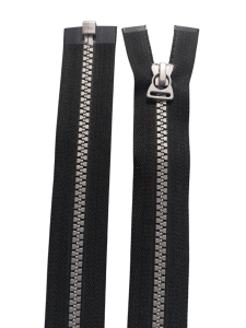 Delbart blixtlås 6 mm svart 72 cm – 100 % plast YKK