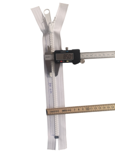 YKK Kapellblixtlås Vit – 10mm Vislon UV-beständig med Enkel Plastlöpare