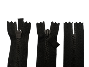 Blixtlås YKK Vislon 5VS, Fast, 18 cm – Svart