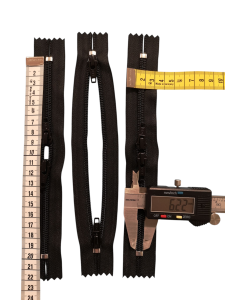 YKK Spiralblixtlås 2-vägs fast ej delbar 6 mm svart | 12–120 cm