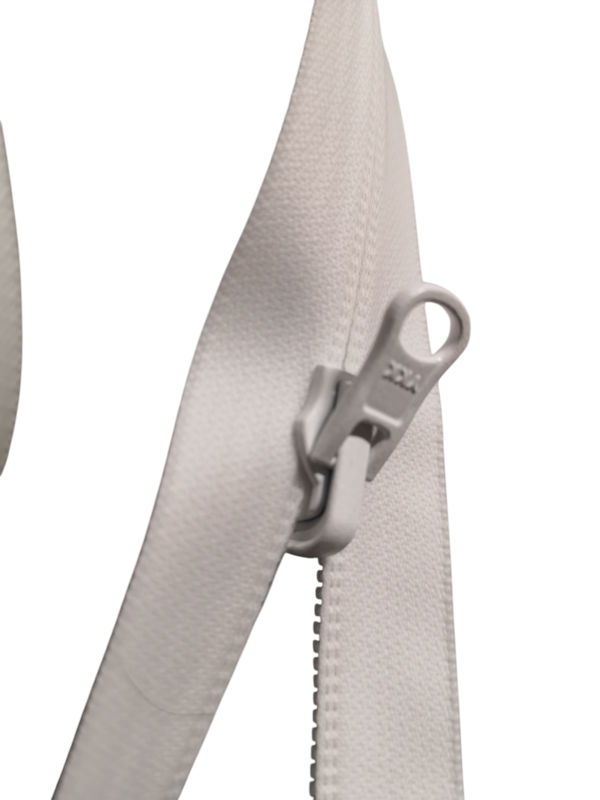 Vattentät dubbelsidig/vändbar YKK‑dragkedja (6 mm, delbar) — svart matt, 30–120 cm