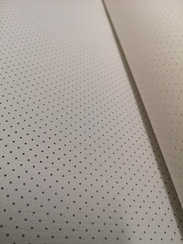 Premium Bilinnertak Polarvit – Perforerat Konstläder (Utan skum) | Sy & Fixa Årjäng