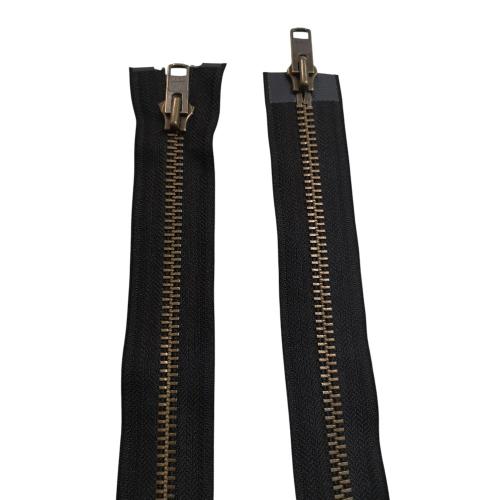 YKK Metallblixtlås 2-vägs 10MM - Antikguld/Svart