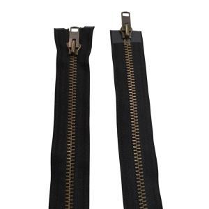 YKK Metallblixtlås 2-vägs 10MM - Antikguld/Svart