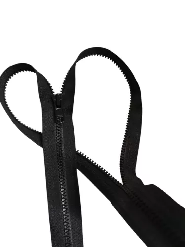 Svart Blixtlås Metervara – YKK Original Vislon 5mm (Plasttaggar)