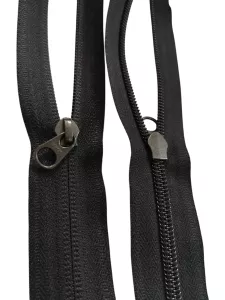 Original YKK Löpare 5CN – För Dold/Omvänd Spiraldragkedja (Svart)