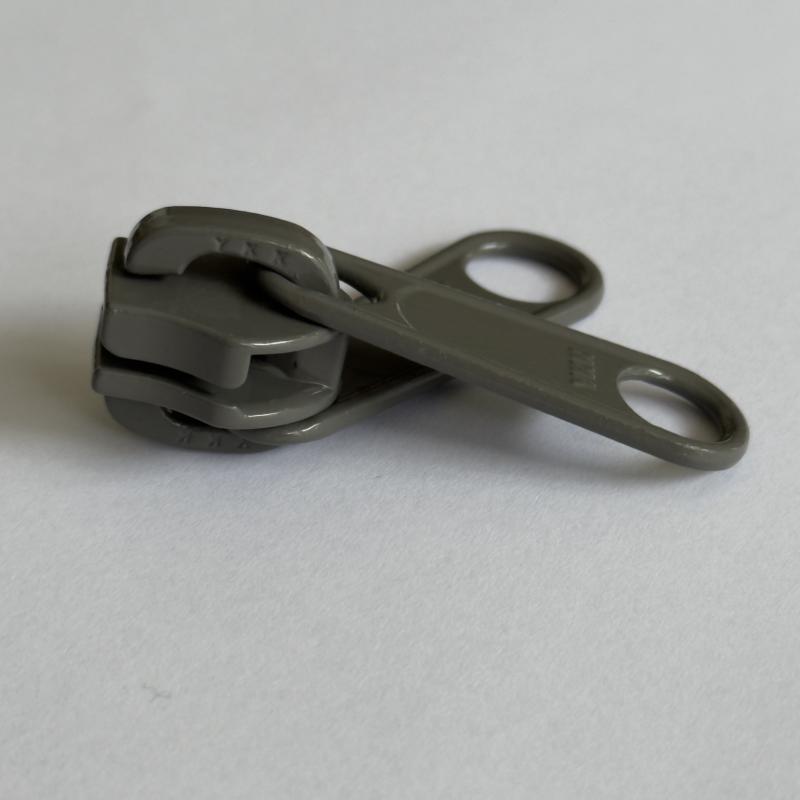 Original YKK Spiral Löpare 10mm Dubbel Metall – Grå (F-kod 860)