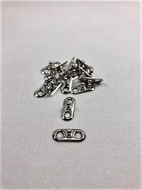 LOXX nedre delen två skruvhål nickel pläterad mäss