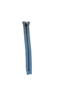 Metallblixtlås, 4 mm fast, YKK, 20 cm,f-kod: 546, (M) Ljusblå
