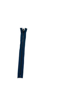 Metallblixtlås, 4 mm fast, YKK, 20 cm,f-kod: 910, (AD) Petrolblå