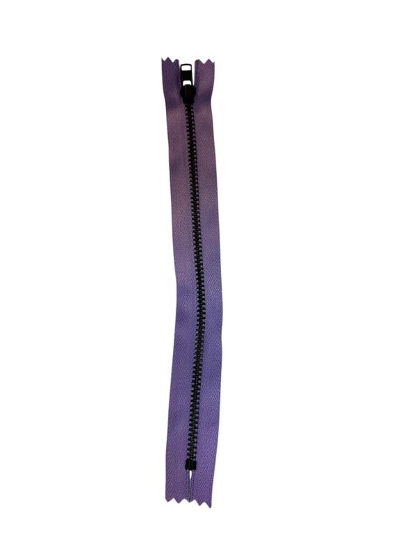 Metallblixtlås, 4 mm fast, YKK, 20 cm,f-kod: 862, (O) Lila