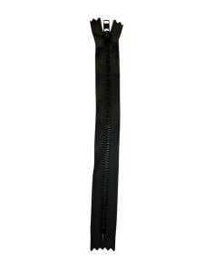 Metallblixtlås, 4 mm fast, YKK, 20 cm,f-kod: 301, (AA) Mörkgrå