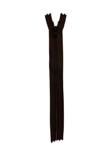 Metallblixtlås, 4 mm fast, YKK, 20 cm,f-kod: 570, (W) Mörkbrun