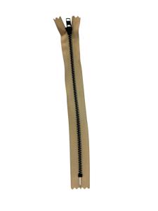 Metallblixtlås, 4 mm fast, YKK, 20 cm,f-kod: 572, (W) Beige