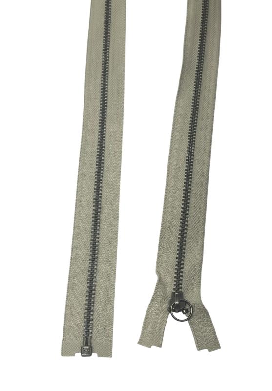 Blixtlås Metall Delbar 4 mm YKK F-kod T832R Gråbeige