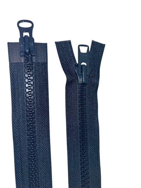 YKK Kraftig Jackkedja, Mörkblå – 30cm till 120cm