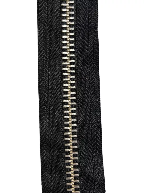 YKK Original Metallblixtlås Metervara – 6mm Silver/Svart