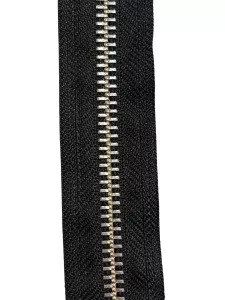 YKK Original Metallblixtlås Metervara – 6mm Silver/Svart