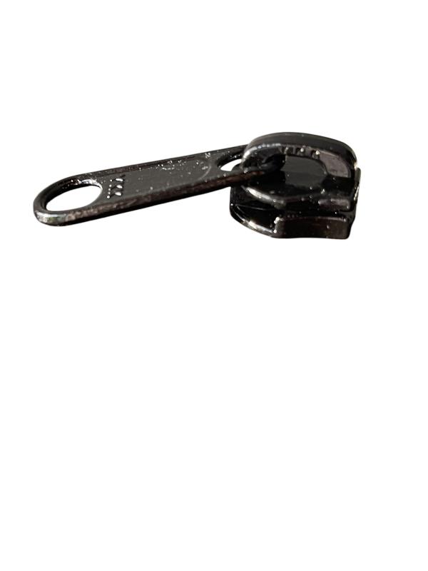 Original YKK Metallöpare 8mm Spiraldragkedja – Svart (Backvänd / Dold, 08 C DFBL)
