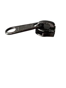 Original YKK Metallöpare 8mm Spiraldragkedja – Svart (Backvänd / Dold, 08 C DFBL)