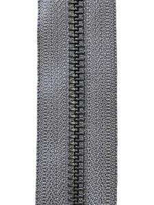 YKK Original Metallblixtlås 8mm på Metervara – Grå/Svart Oxid