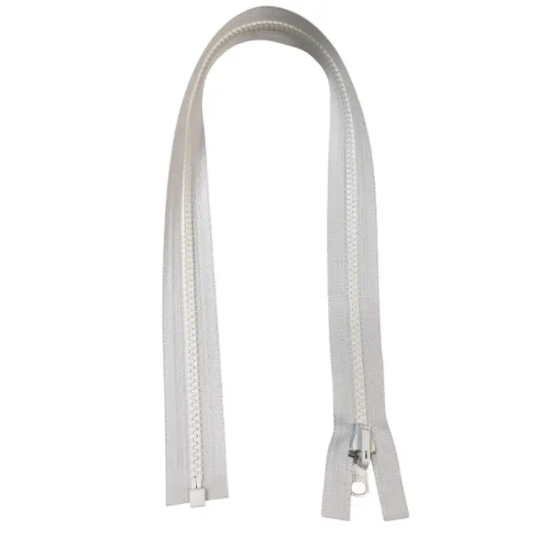 YKK Vislon Blixtlås Vit – Delbar & Vändbar