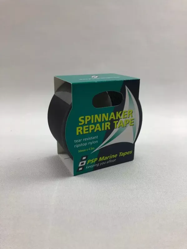 Spinnakertejp Ripstop Svart. 50mm x 4,5m
