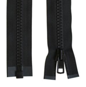 YKK blixtlås 6 mm delbar – svart, styckvis