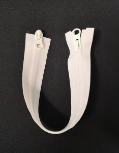 Original YKK Tvåvägs Vattenavvisande Spiralblixtlås – Matt Vit 6mm