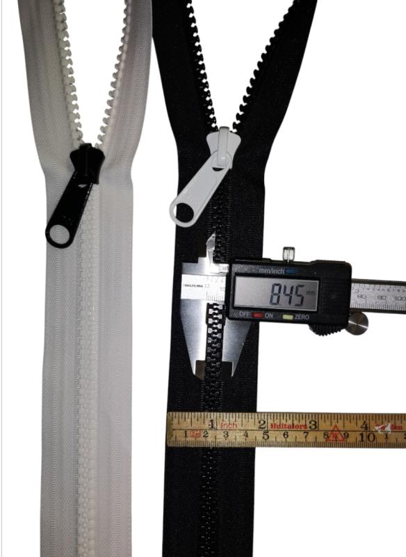 YKK Vislon löpare – 10 mm, enkel metallkläpp