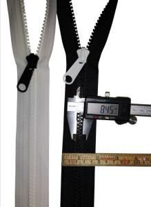 YKK Vislon löpare – 10 mm, enkel metallkläpp