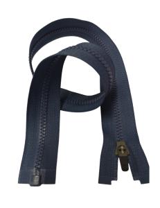 Delbar blixtlås 4mm vislon 47cm i mellanblå.