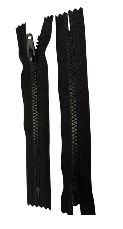 Blixtlås Vislon – Svart, Fast 6 mm