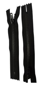 Blixtlås Vislon – Svart, Fast 6 mm