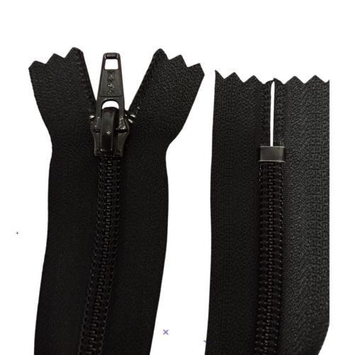 YKK Blixtlås Spiral 6 mm Svart – Fast 13 cm | F-kod: 580