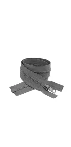 Blixtlås 6mm delbar mellangrå, FK: 183