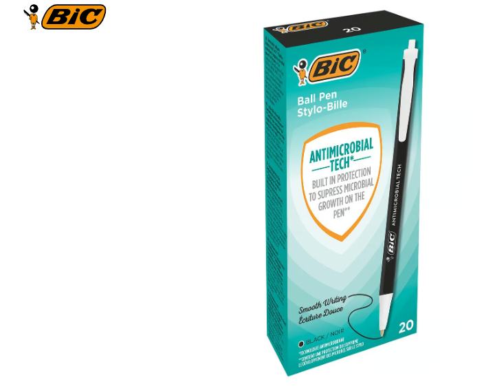 Kulspetspenna Bic Click Antibakteriell svart