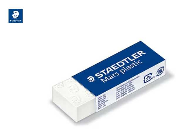 Radergummi Staedtler Mars Plastic 65x23x13mm