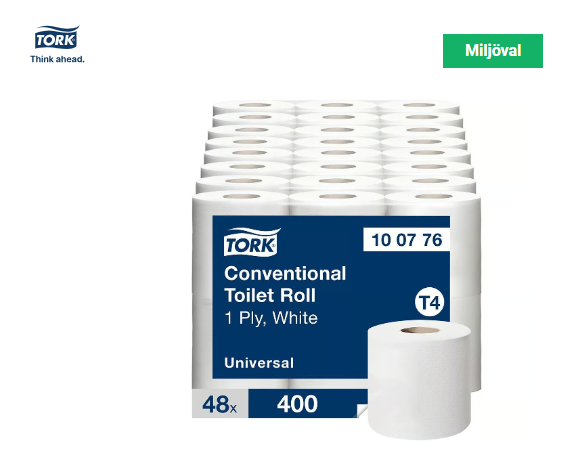 Toalettpapper Tork T4 Universal 1-lg Natur 51m