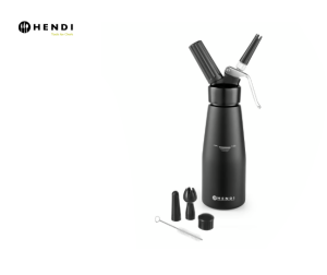 Gräddsifon Hendi Svart 0,5 L
