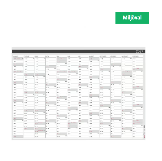 Almanacka Burde 5055 Väggblad Elegant 2027, 980x680 mm
