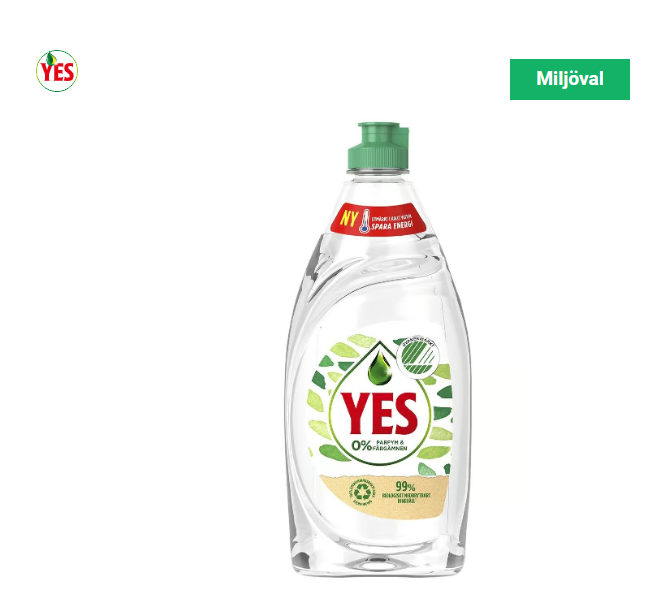 Handdiskmedel Yes Sensitive Svanen 500ml