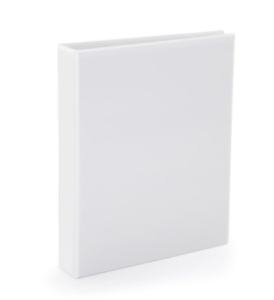 Ringpärm PP med ficka, Ø29 mm, vit, A5